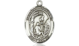 [8394SS] Sterling Silver Paul the Hermit Medal