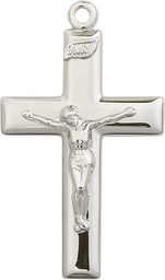 [2193SS] Sterling Silver Crucifix Medal
