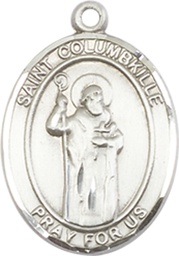 [8399SS] Sterling Silver Saint Columbkille Medal