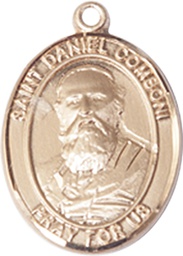 [8400GF] 14kt Gold Filled Saint Daniel Comboni Medal