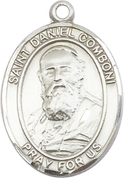 [8400SS] Sterling Silver Saint Daniel Comboni Medal