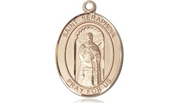 [8405GF] 14kt Gold Filled Saint Seraphina Medal