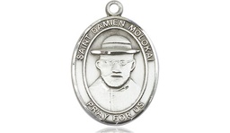 [8412SS] Sterling Silver Saint Damien of Molokai Medal