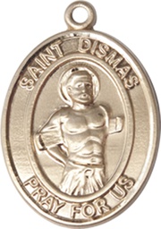 [8418GF] 14kt Gold Filled Saint Dismas Medal