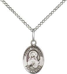 [9023SS/18SS] Sterling Silver Saint Dorothy Pendant on a 18 inch Sterling Silver Light Curb chain