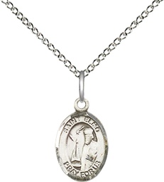 [9031SS/18SS] Sterling Silver Saint Elmo Pendant on a 18 inch Sterling Silver Light Curb chain