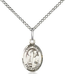 [9031SS/18SS] Sterling Silver Saint Elmo Pendant on a 18 inch Sterling Silver Light Curb chain