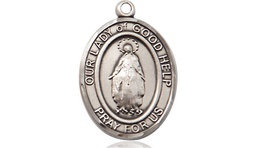[8431SS] Sterling Silver Our Lady Of Good Help Medal