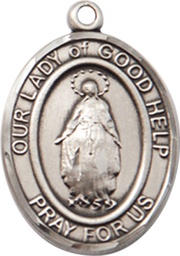 [8431SS] Sterling Silver Our Lady Of Good Help Medal