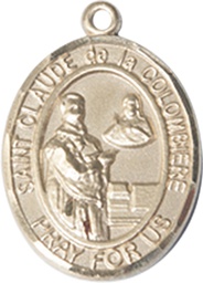 [8432GF] 14kt Gold Filled Saint Claude de la Colombiere Medal