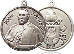 [8451RDSS] Sterling Silver Pope Francis Medal