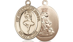 [8712GF] 14kt Gold Filled Guardian Angel Dance Medal