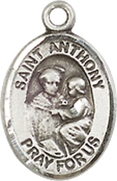 [9004SSY] Sterling Silver Saint Anthony of Padua Medal