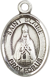 [9010SS] Sterling Silver Saint Blaise Medal