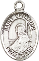 [9013SS] Sterling Silver Saint Benjamin Medal