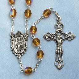 [307/TZ] Birthstone Rosary Topaz 6mm