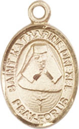 [9015GF] 14kt Gold Filled Saint Katharine Drexel Medal