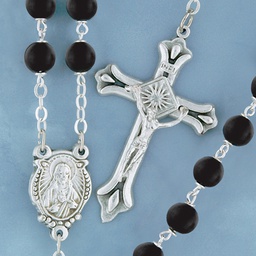 [09750/BK] Rosary Wood Black