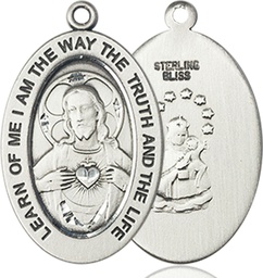 [11098SS] Sterling Silver Scapular Medal