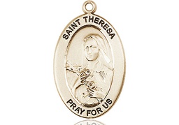 [11106GF] 14kt Gold Filled Saint Theresa Medal