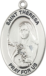 [11106SS] Sterling Silver Saint Theresa Medal