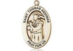 [11108GF] 14kt Gold Filled Saint Thomas Aquinas Medal