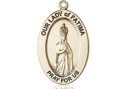 [11205GF] 14kt Gold Filled Our Lady of Fatima Medal