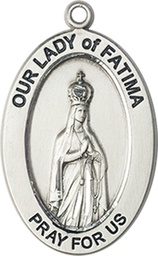 [11205SS] Sterling Silver Our Lady of Fatima Medal