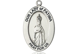 [11205SS] Sterling Silver Our Lady of Fatima Medal