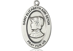 [11224SS] Sterling Silver Saint Elizabeth Ann Seton Medal