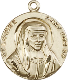 [1160GF] 14kt Gold Filled Saint Louise Medal