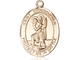 [1177GF] 14kt Gold Filled Saint Christopher Medal