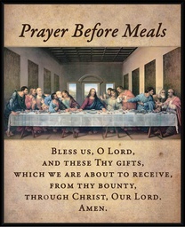 [WP-G7737B] Prayer before meals w/Last Supper-DaVinci