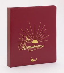 [811435 ] Memorial Book - Sun Ray Design