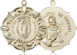 [1197KT] 14kt Gold Our Lady of Guadalupe Medal