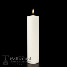 [31195001] White Ceremonial Pillar Stearine 3 X 12 She