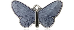 [1250SS] Sterling Silver Butterfly Medal