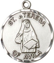 [1365SS] Sterling Silver Saint Theresa Medal