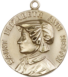 [1463GF] 14kt Gold Filled Saint Elizabeth Ann Seton Medal