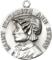 [1463SS] Sterling Silver Saint Elizabeth Ann Seton Medal