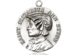 [1463SS] Sterling Silver Saint Elizabeth Ann Seton Medal