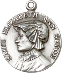 [1464SS] Sterling Silver Saint Elizabeth Ann Seton Medal