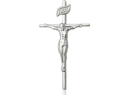 [1535SS] Sterling Silver Crucifix Medal