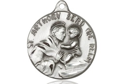[1602SS] Sterling Silver Saint Anthony Medal