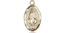 [1609GFY] 14kt Gold Filled Miraculous Medal - With Box