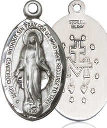 [1615SSY] Sterling Silver Miraculous Medal - With Box