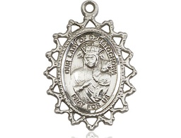 [1619CZSS] Sterling Silver Our Lady of Czestochowa Medal