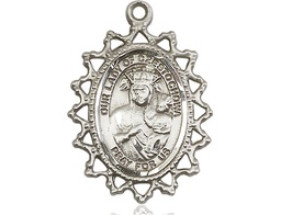 [1619CZSS] Sterling Silver Our Lady of Czestochowa Medal