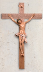[17/111] 35in. Walnut Crucifix