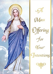 [ME734] "For Your Intentions" Living Mass Cards